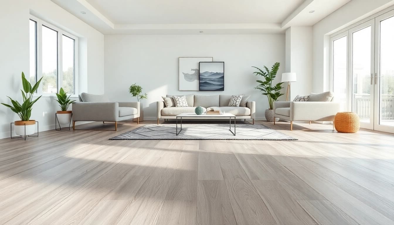 Transform your space with elegant lvp floors, enhancing modern living room aesthetics.