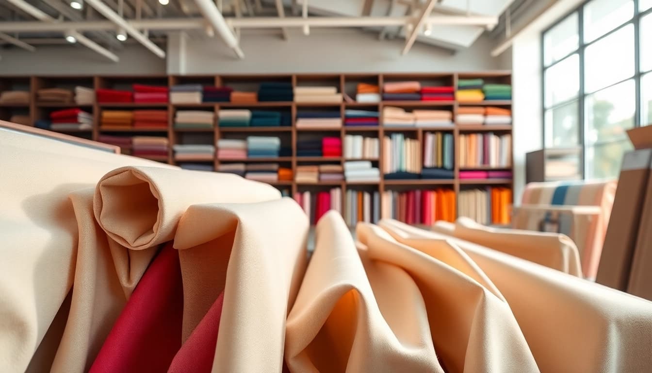 Bekijk onze stoffen webshop nederland met een sfeervolle voorstelling van stoffen en texturen.