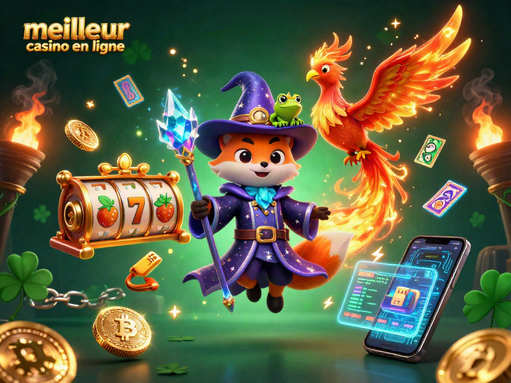 Jouez votre chemin vers des gains au meilleur casino en ligne avec cette illustration 3D captivante.