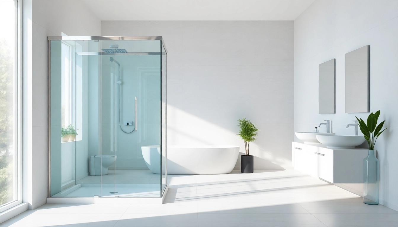 Moderne duschkabine 80x80 eckeinstieg in stilvollem Badezimmerdesign mit eleganten Akzenten.