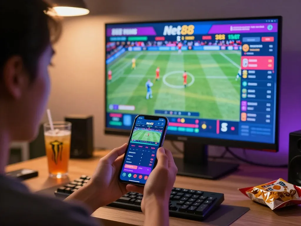 Place bets on exciting sports events with Net88 using a live betting app.
