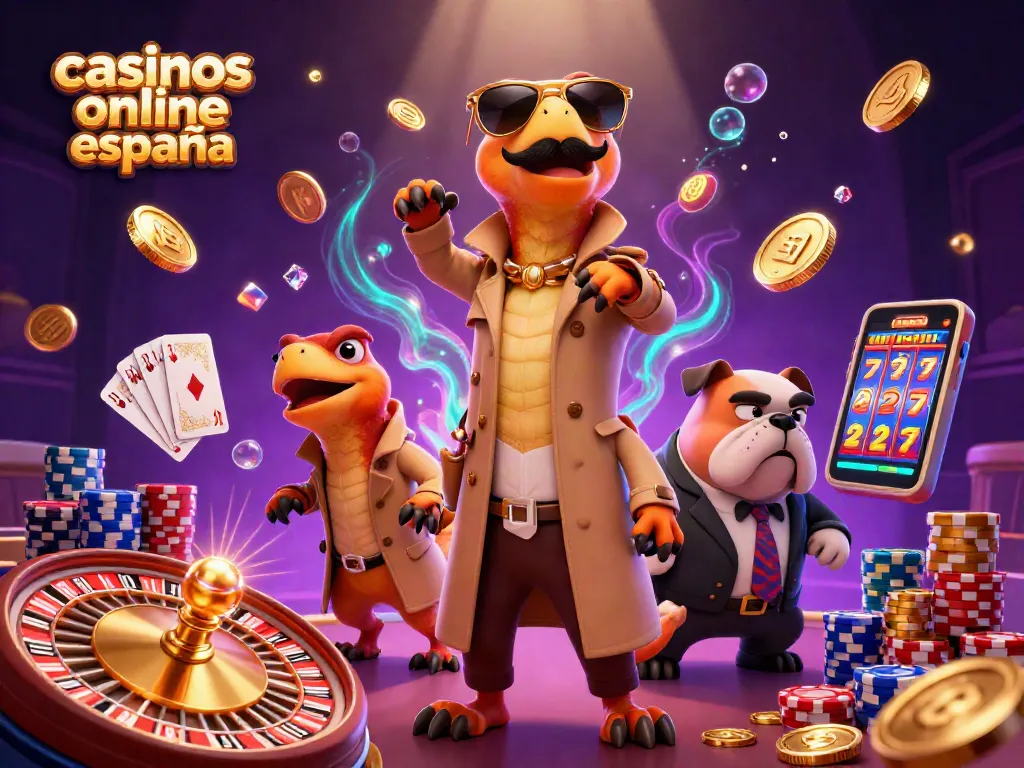 Disfruta de la acción de los casinos online en España con divertidos raptors disfrazados en un casino