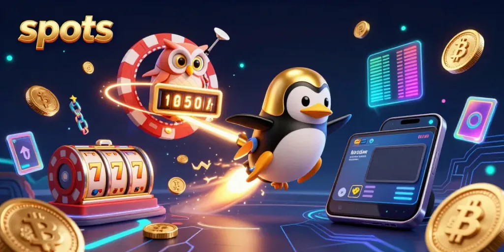 Experience thrilling slots action with golden coins and vibrant jackpot symbols in a dynamic casino universe.