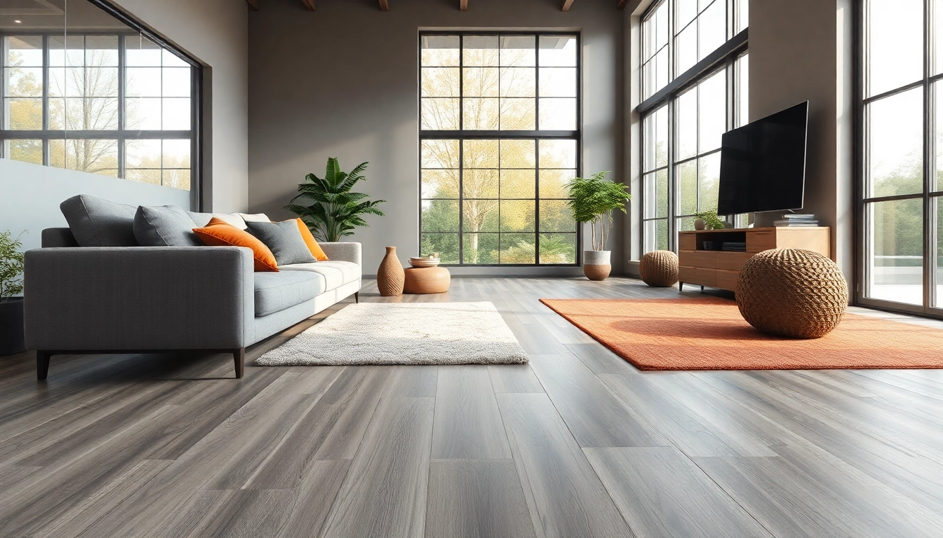 Experience beautiful luxury vinyl flooring near me in a welcoming living room setting.