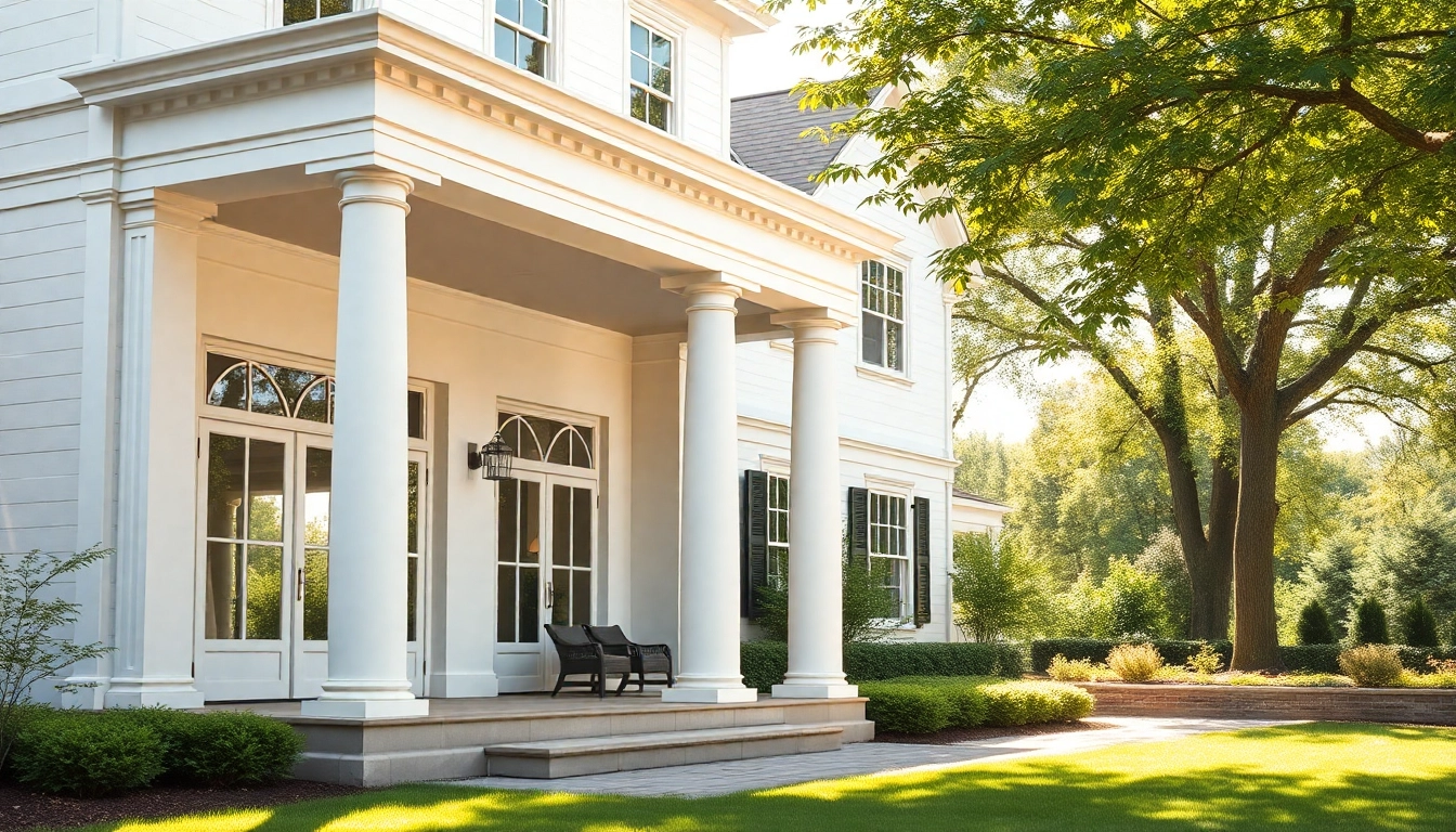 Beautiful colonial addition enhancing a classic home with elegant features and natural lighting.