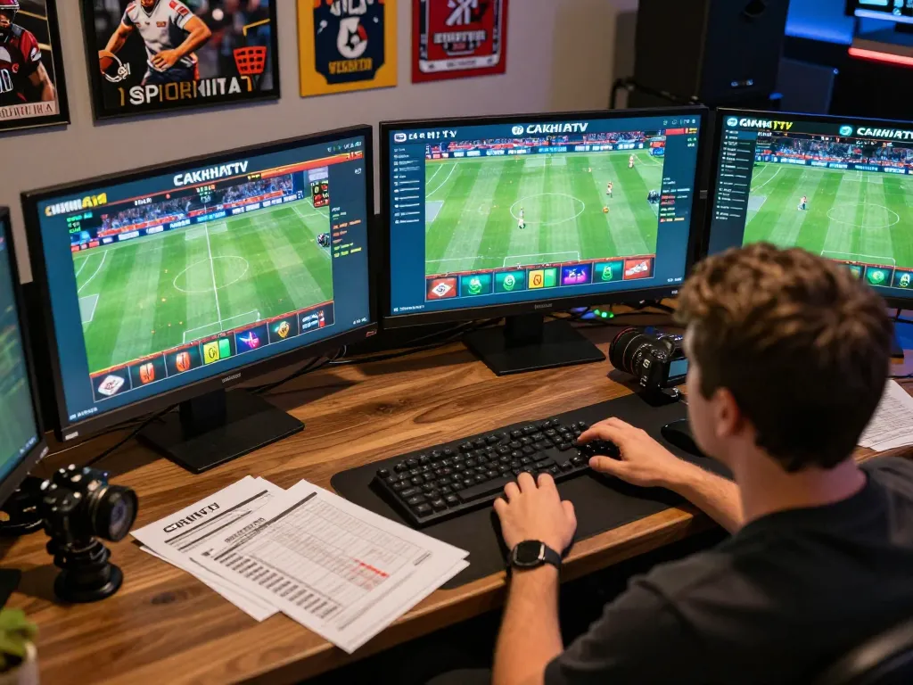 Experience the thrill of sports betting with CAKHIATV displaying live events and betting strategies.
