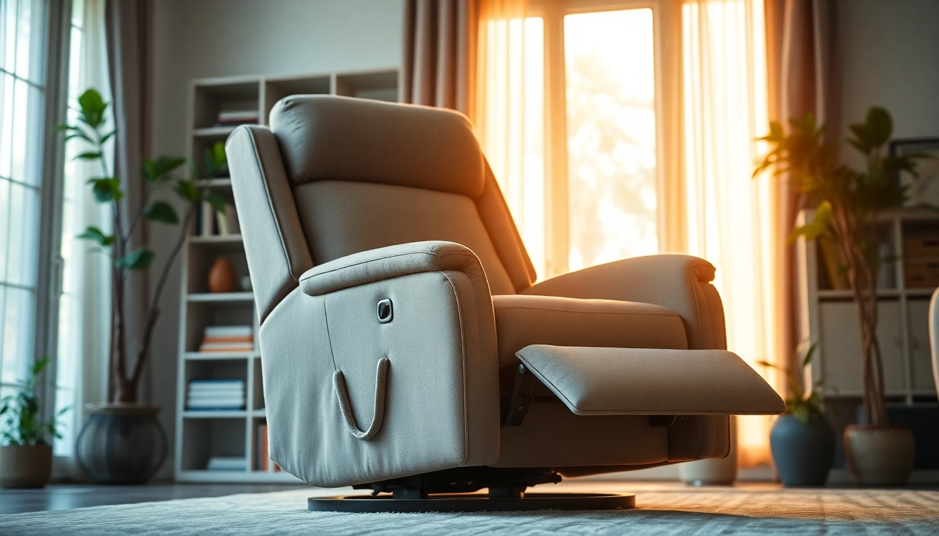 Explore power lift recliners with plush design in a warm living room setting.
