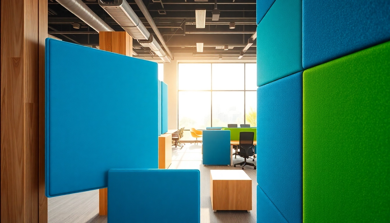 Enhance sound quality with stylish Acoustic Panels in a vibrant office environment.