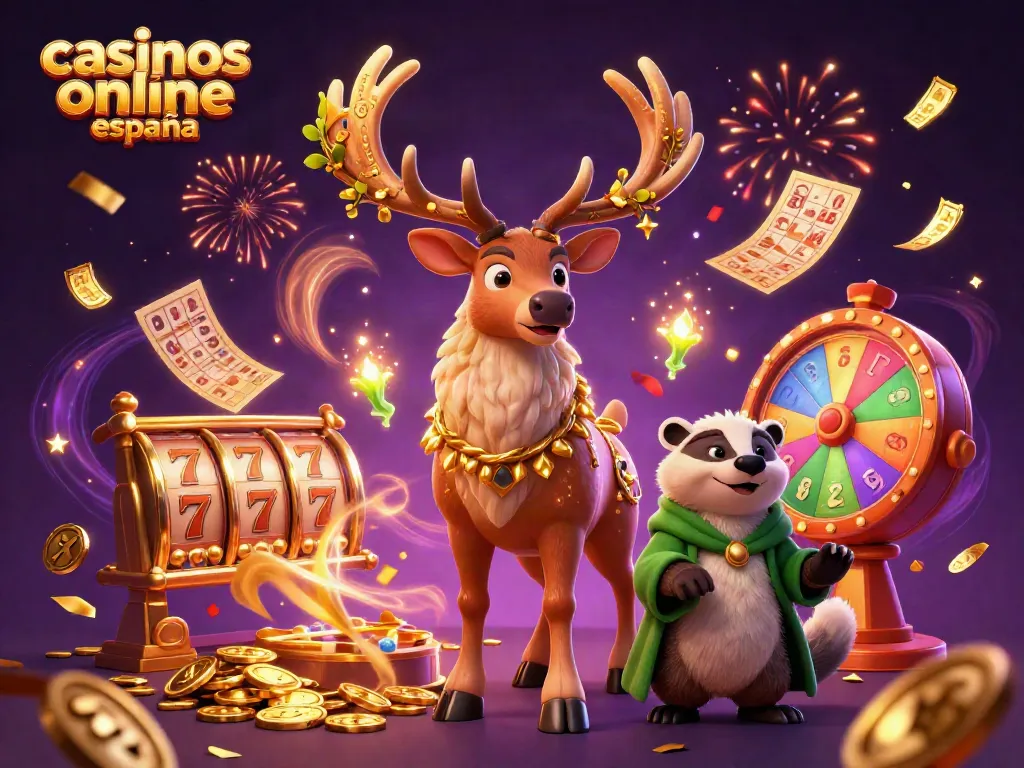Disfruta de los mejores casinos online España con un stag celta y un badger, rodeados de premios.