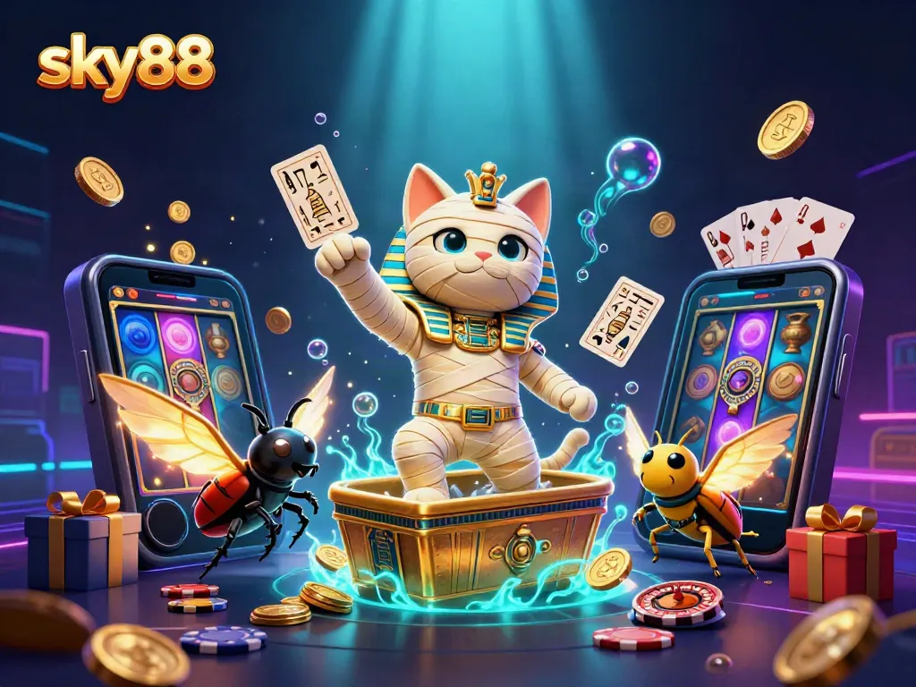 Experience engaging gameplay with sky88 featuring vibrant casino elements and thrilling characters.