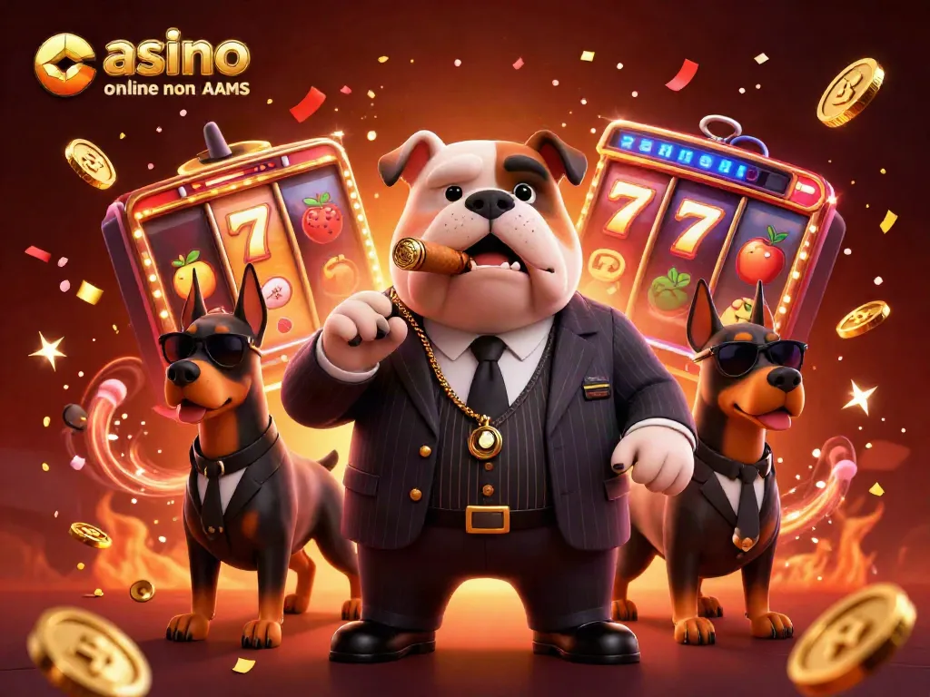 Gioca nei migliori casino online non AAMS con un bulldog boss e guardie del corpo, slot e jackpot.
