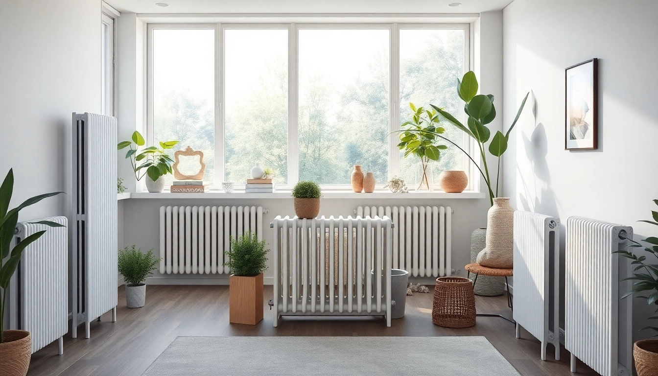 Heizkörper kaufen: A modern living room featuring stylish radiators enhances home comfort.