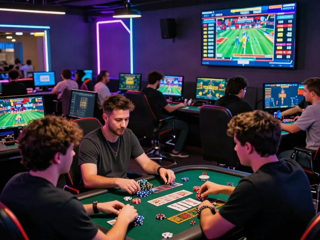 The vibrant online gaming environment at https://red88.limited/ with players engaged in sports betting and live casino games.