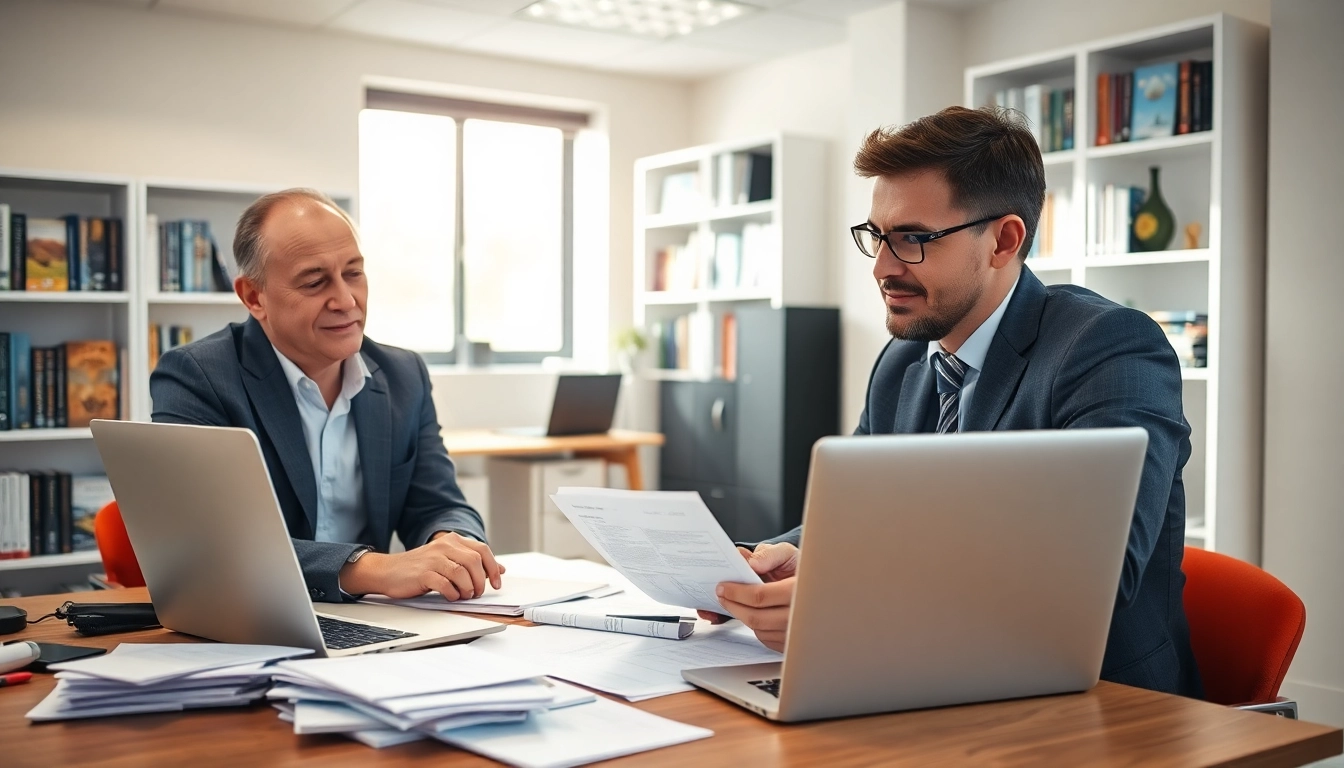 Applying for eta application uk with professional guidance in a modern office.