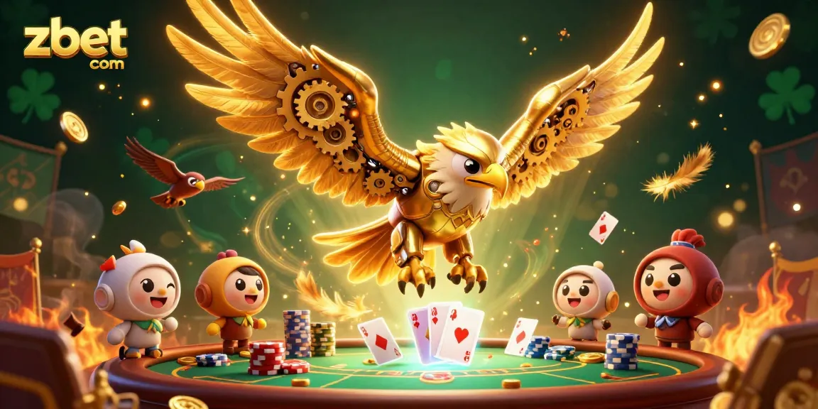 Experience thrilling poker action with zbet com's stunning 3D illustration showcasing a dynamic gaming scene.