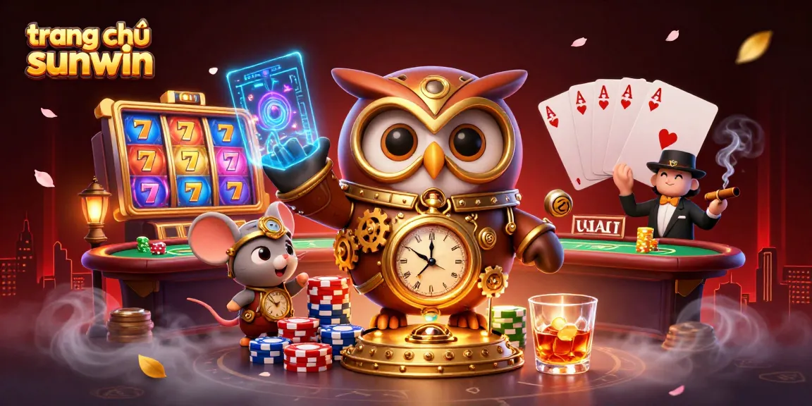 Place your bets on the slots at trang chủ sunwin with this vibrant casino scene.