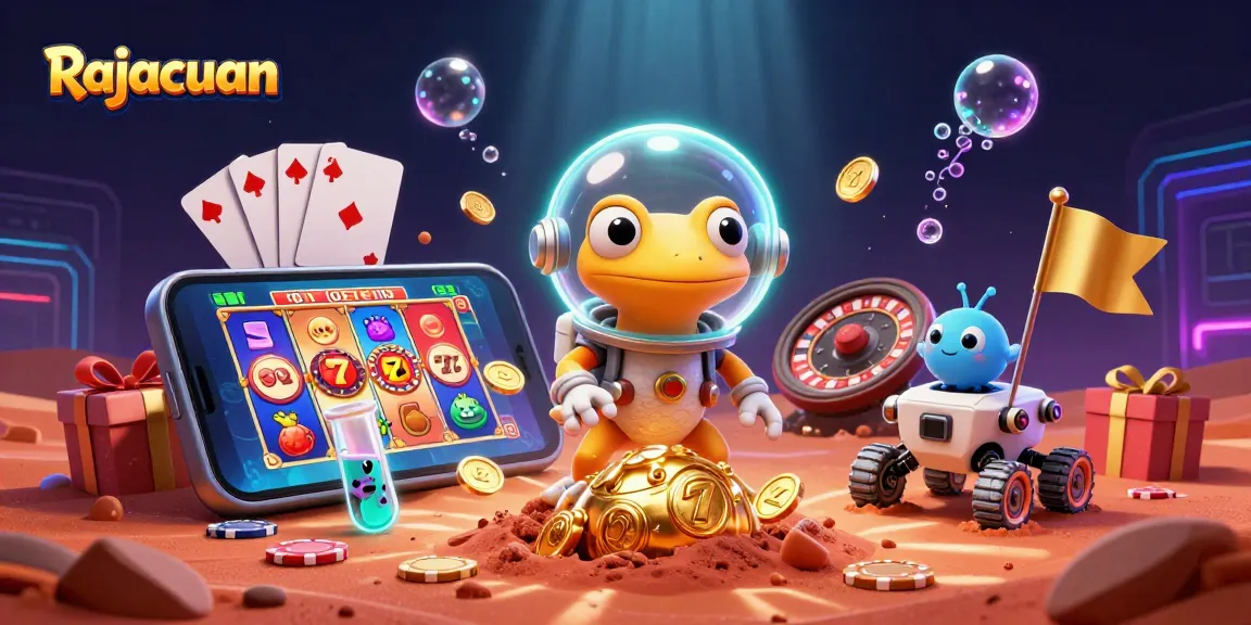 Menggandakan peluang menang di Rajacuan dengan 3D kasino harta karun di Mars.